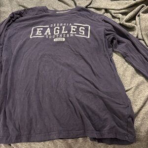 Eagles Southern Men's Long Sleeve Navy Tee